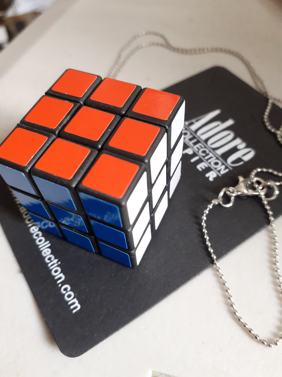 ZAZUZU Pendant Necklace, Rubik's Cube Tapered Dazzling Pendant Necklace  Ladies Charm Necklace Women: Buy Online at Best Price in UAE - Amazon.ae