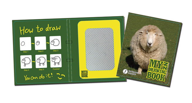 small drawing board NZ Sheep Adore Collection