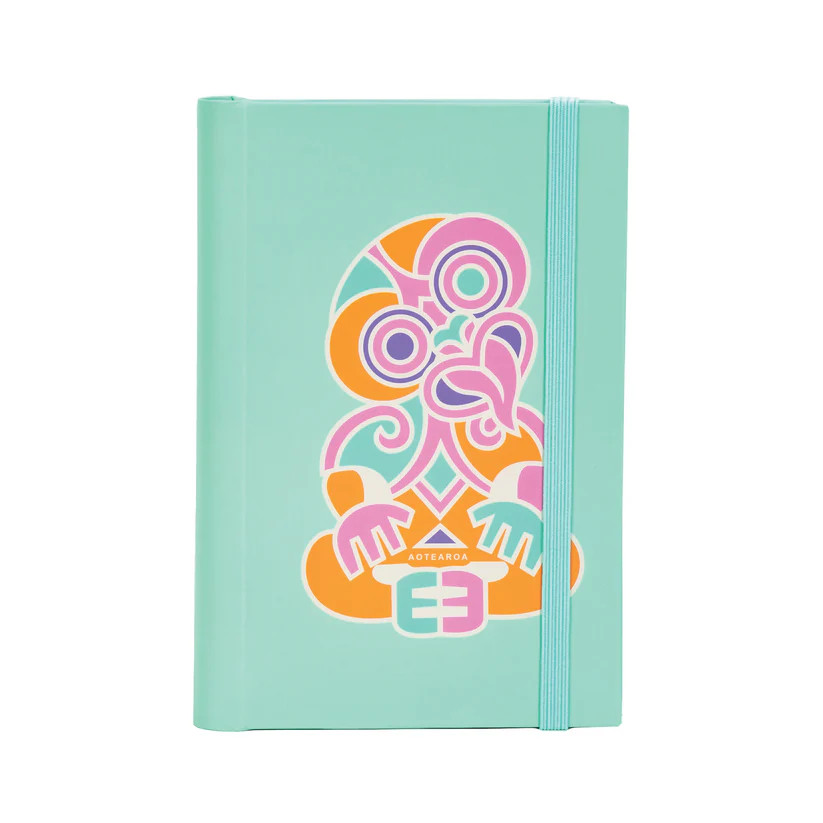 Tiki Notebook Coloured Tiki Spiral Notebook A6 - Adore Collection