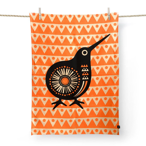 Retro Kiwi - Tea Towel