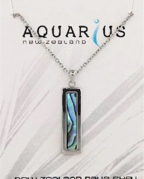 Paua Chrome Oblong Pendant