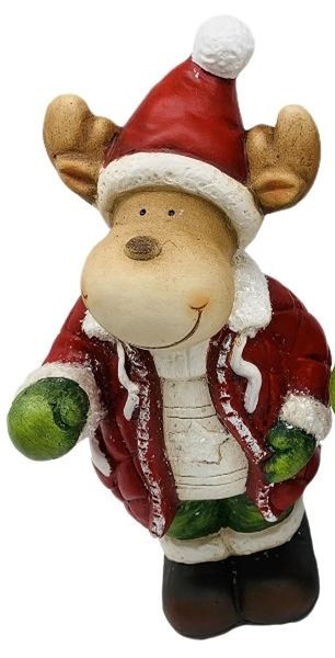 Christmas Ornament, reindeer in hat