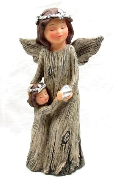 Angel of the forest and child stands approx 16cm tall