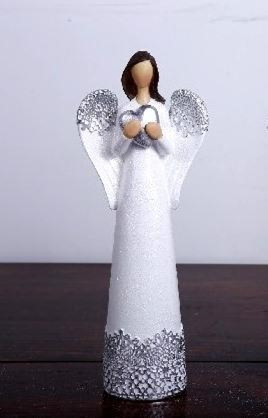 Angel of Life with heart in arms