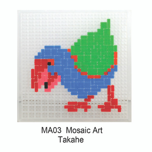 Mosaic Art - Takahe (DIY kids activity)