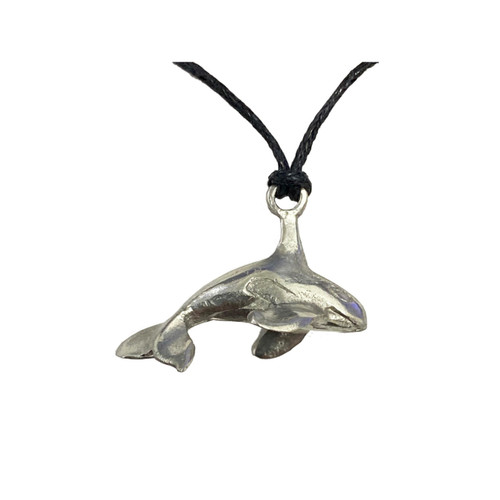 Fish Hook (Hei Matau) - Pewter pendant on cord - Adore Collection