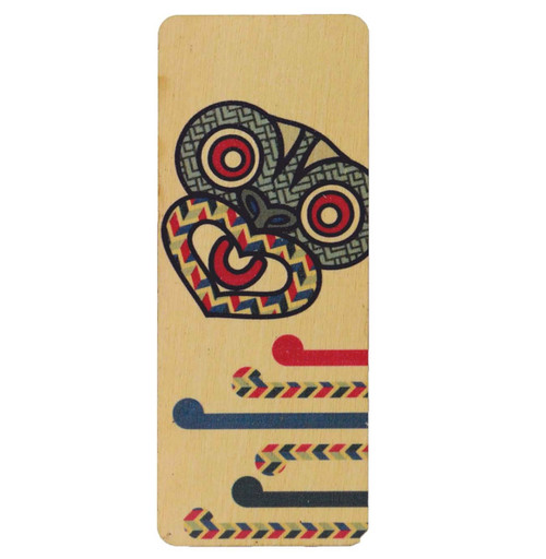 Bookmark - Maori design mask