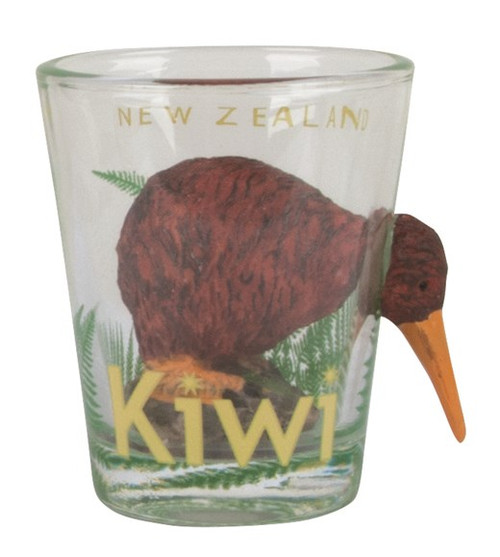Shot Glass - Kiwi and fern 3D