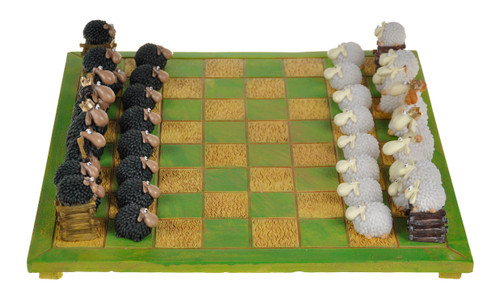 NZ theme Chess Set - Black Sheep Vs White Sheep