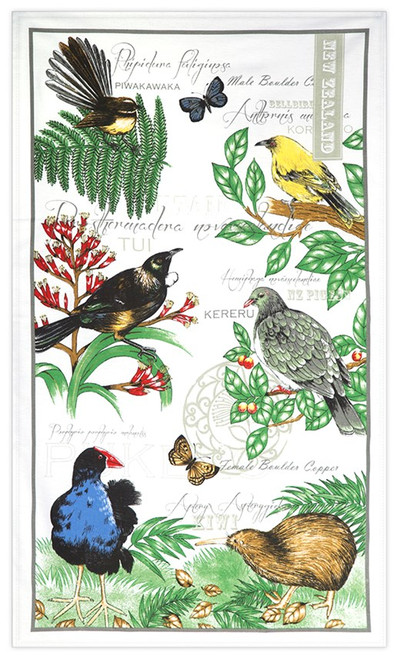 Tea Towel - Birds of New Zealand