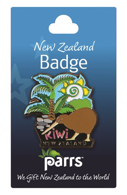 NZ Badge - Kiwi and Ponga