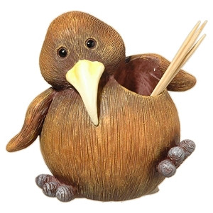 New Zealand kiwi toothpick holder Kiwiana souvenir and table accessory
