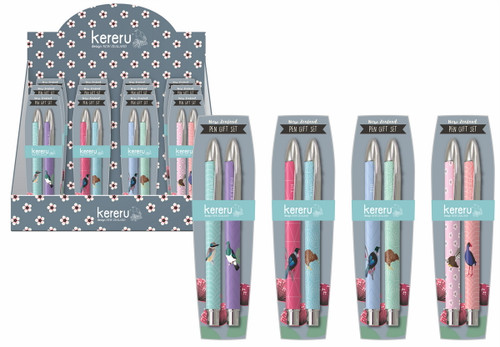 2 Pen Gift Set with a NZ native bird on each pen (price per 2 pen pack)