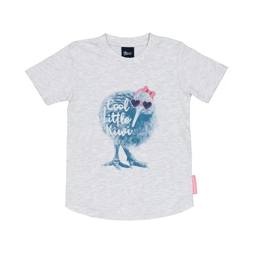 Kids New Zealand “Cool Little Kiwi” T-Shirt - Grey