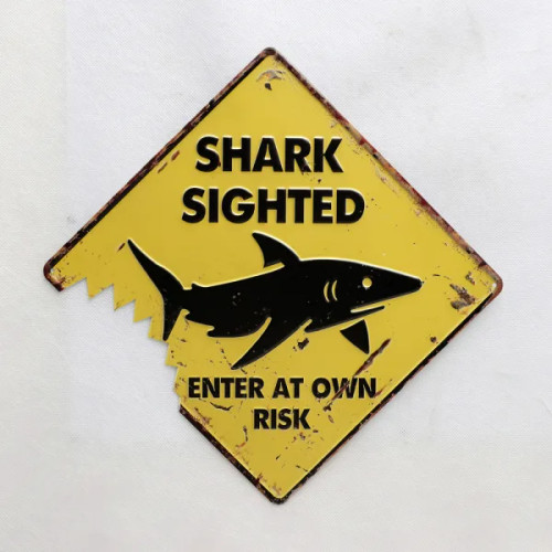 Shark Sighted Wall Plaque