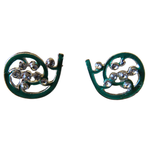 Koru Enamel Stud Earrings