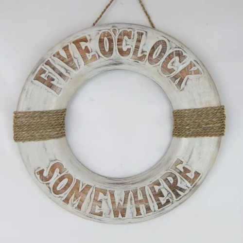 Beach Ring  "It's 5 O'clock" Nat/White