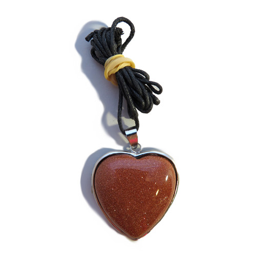 Goldstone Heart Pendant