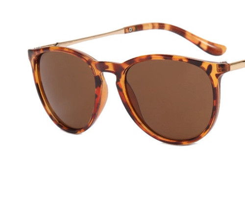 Cat's Eye Sunglasses - Tortoiseshell frame and tea coloured  frame