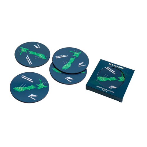 Official All Blacks - Rugby Paradise Coasters - set of 4