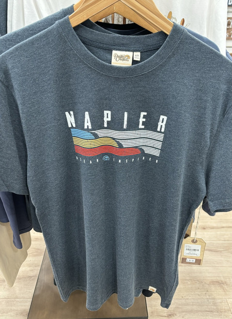 Napier NZ souvenir T-shirt - denim blue Ocean Inspired -  XS