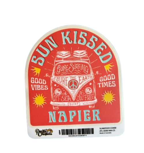 Sun Kissed Good Vibes Kombi Napier sticker Sun Kissed Good Vibes Kombi Napier sticker
