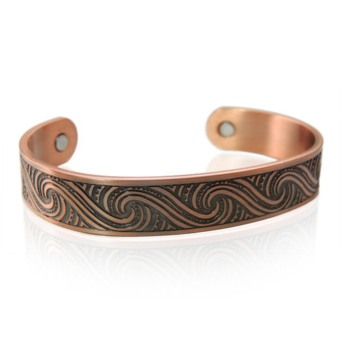 Genuine copper bracelet with magnets