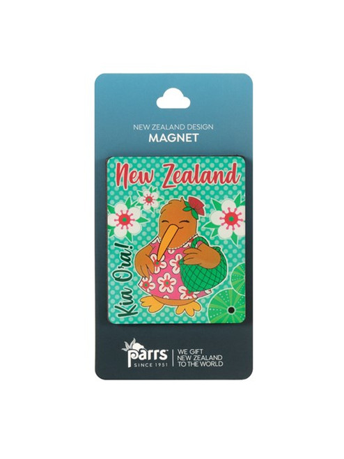 NZ Magnet Resin Kiwi Girl