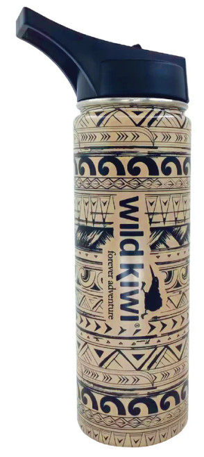 NZ souvenir stainless steel drink bottle - tribal