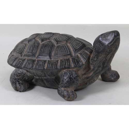 Large (32.5cm high ) brown turtle ornament for garden or home