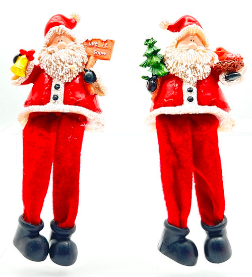 Santa shelf sitter with dangle legs