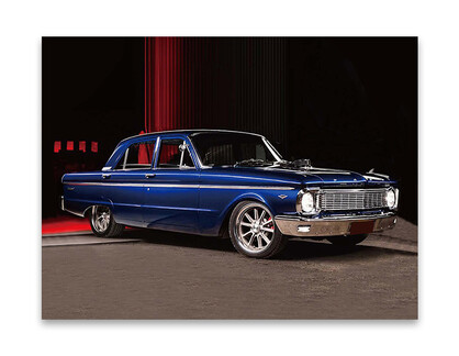 Blue Ford  retro style tin sign