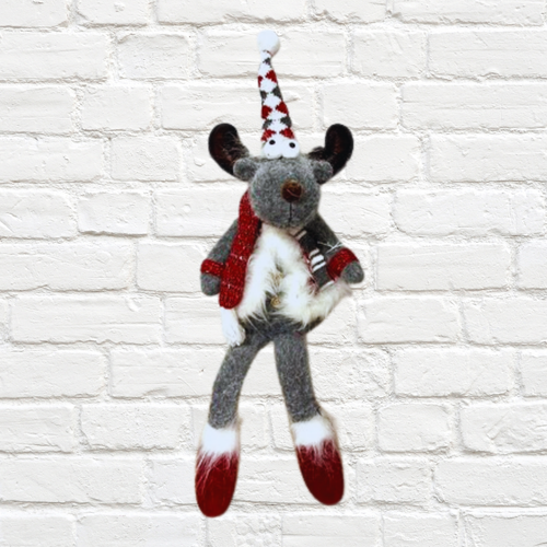 reindeer dangling leg Christmas decoration