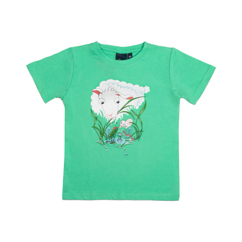 Kids New Zealand Sheep & Bugs T-Shirt - Mint Green