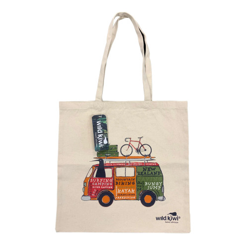 Kombi kiwi 100% cotton canvas tote bag