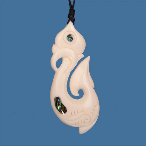 Bone Manaia Hook Pendant