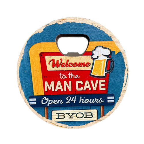 Wooden bottle opener - Man cave