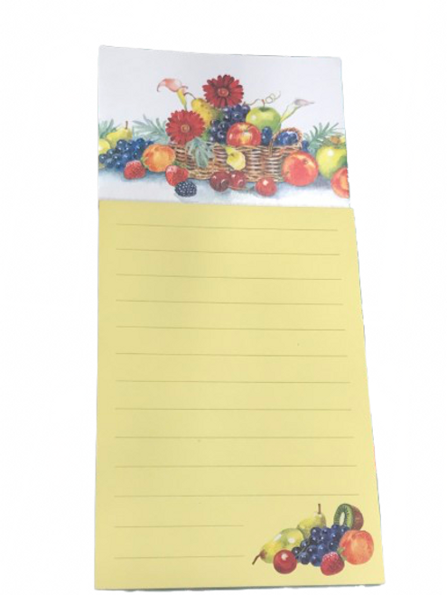 Magnetic Notepad - fruit design