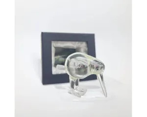 5cm clear glass Kiwi bird ornament