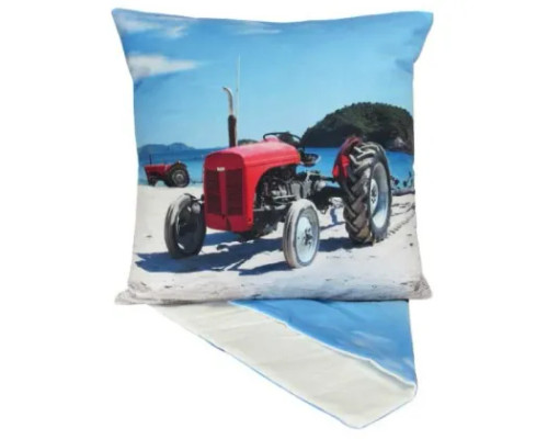 Cushion Cover-NZ Hahei Beach Tractor Cushion Cover-NZ Hahei Beach Tractor