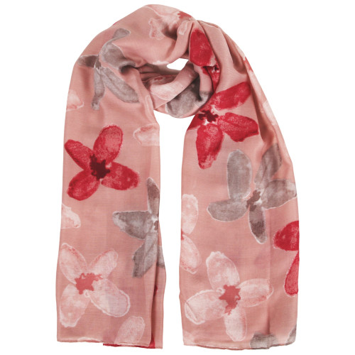 Floral scarf - dusky pink Floral scarf - dusky pink