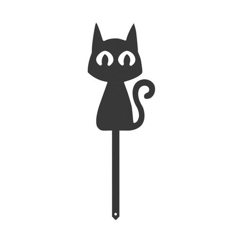 Cat Mini Garden Pot Plant Stake