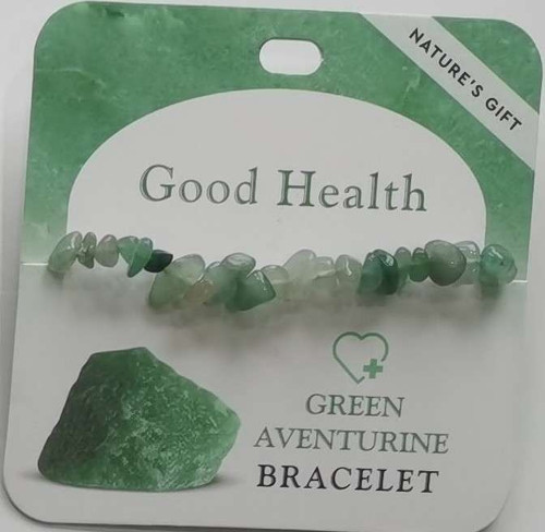 Wishing Gem-Chip Bracelet Green Aventurine- Good Health