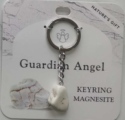 Keyring Magnesite- Guardian Angel Keyring Magnesite- Guardian Angel