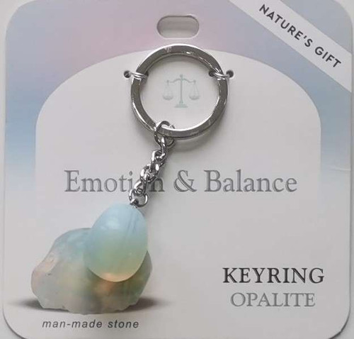 Keyring Opalite- Emotion And Balance Keyring Opalite- Emotion And Balance