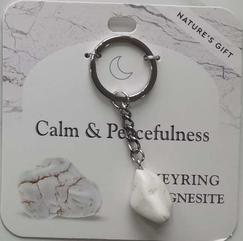 Keyring Magnesite- Calm And Peacefulness Keyring Magnesite- Calm And Peacefulness
