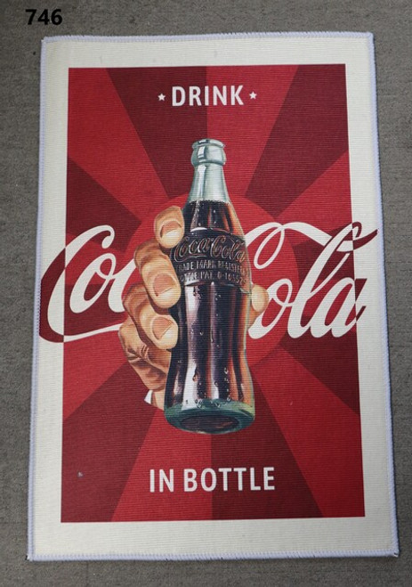 Drink Cola in bottle floor or door mat - approx 60cm x 40cm Drink Cola in bottle floor or door mat - approx 60cm x 40cm