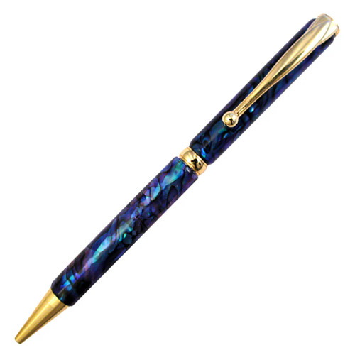 New Zealand Paua Pen Boxed With Gold New Zealand Paua Pen Boxed With Gold