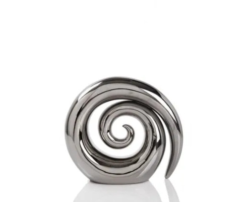 21.5CM Ceramic Swirl Koru - Silver 21.5CM Ceramic Swirl Koru - Silver