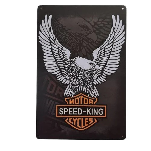 Retro Motor Speed-King Cycle Tin Sign Retro Motor Speed-King Cycle Tin Sign